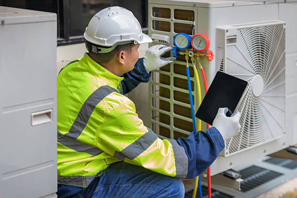 Professional Hvac technician working in Camino, CA